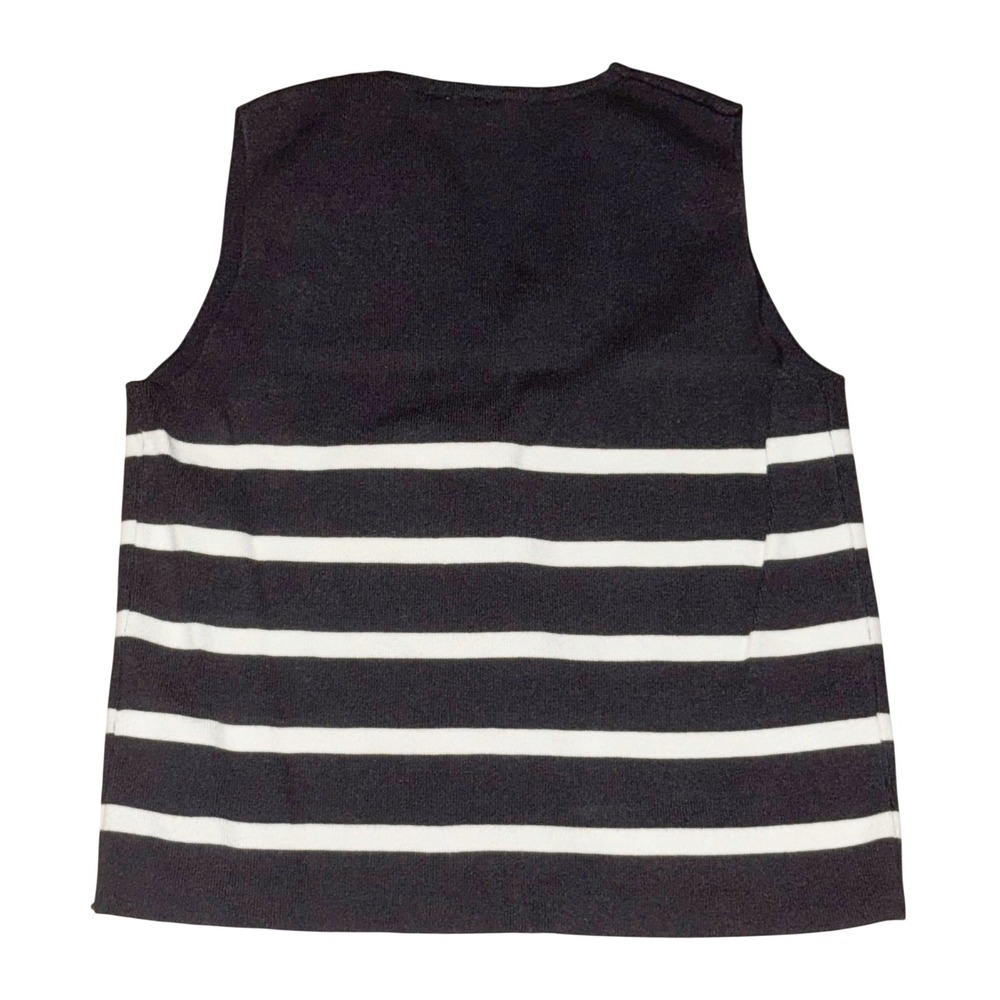 Joie Charcoal White Striped Knit Two Piece Top Maxi Skirt Matching Set Size M - Picture 4 of 6